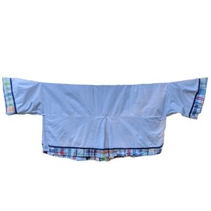 Pottery Barn kids crib skirt nautical, preppy, plaid  cotton unisex